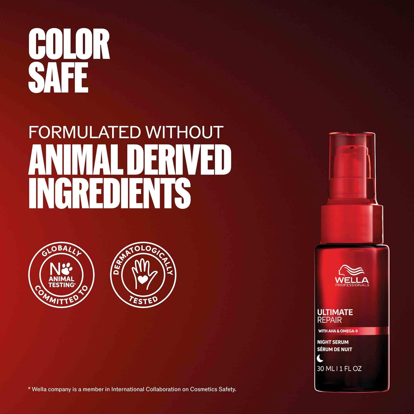 Wella Professionals Ultimate Repair Night Serum - Overnight Leave-in Treatment for Dull, Dry, Frizzy Hair | Repair Breakage & Protect Against Night Stressors | All Hair Types