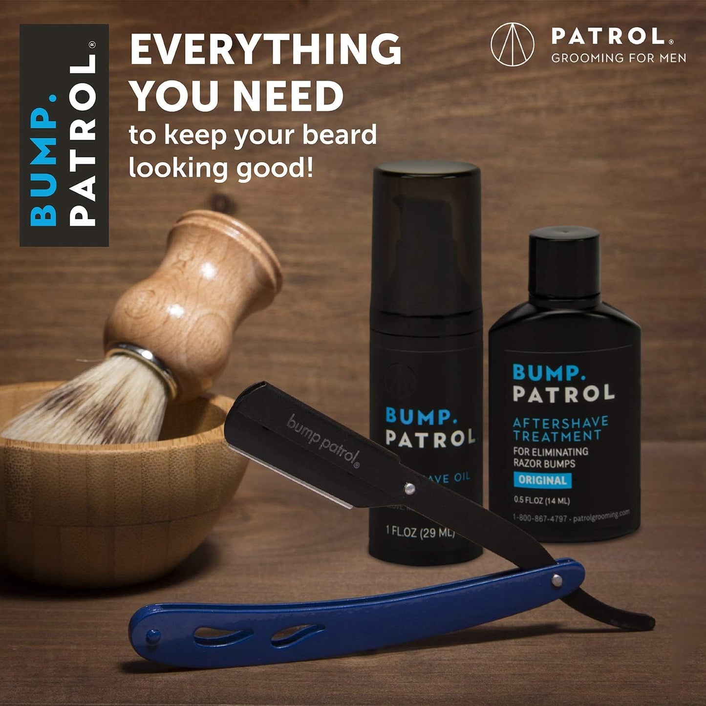 Bump Patrol Maximum Strength Aftershave Treatment Serum – Razor Bump Stopper and Ingrown Hair Treatment for Men and Women, Fast Acting Formula - 2 oz (Pack of 1)