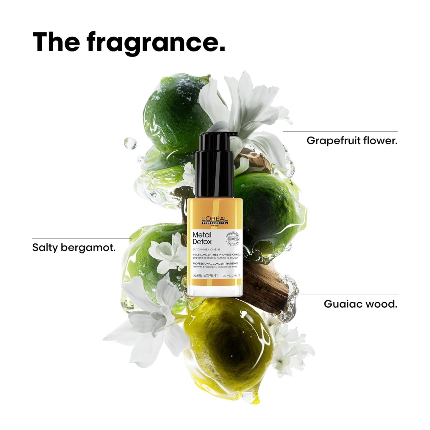 L'Oreal Professionnel Metal Detox Leave-In Oil - Detoxify & Protect Hair Color | Shine & Damage Prevention