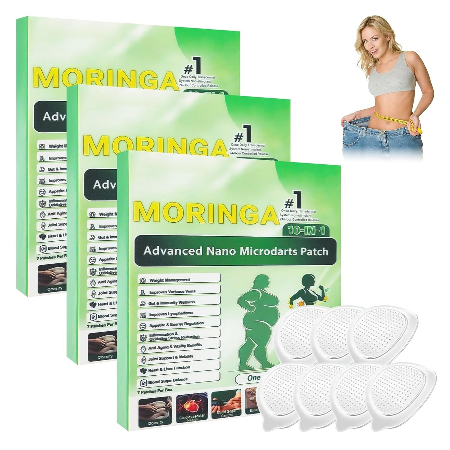 Moringa 10-in-1 Nano Microdart Patch - Natural Skin Treatment | 2026 Edition