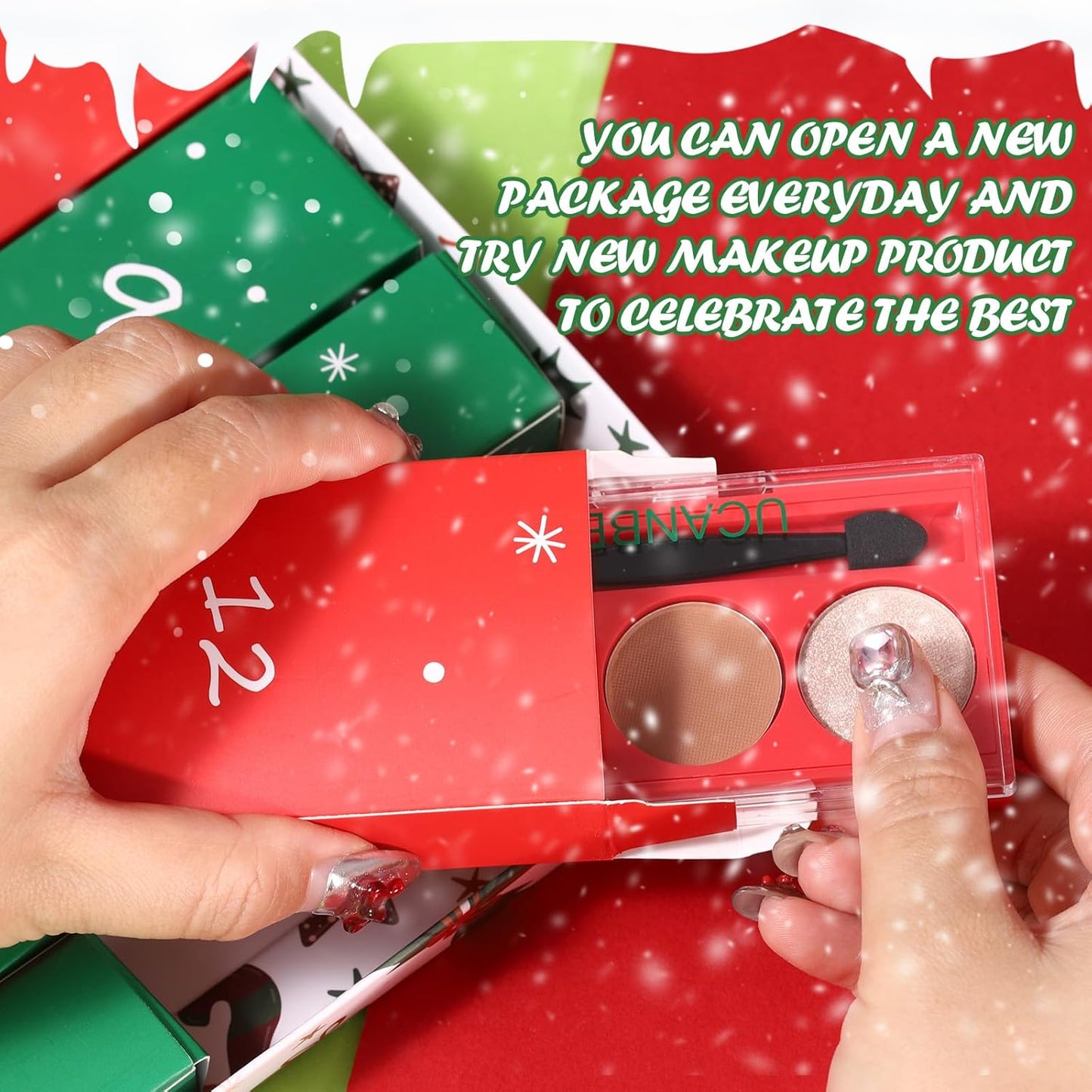 Makeup Advent Calendar 2025 - 12 Days of Christmas Countdown | Holiday Gift Set for Teens & Women
