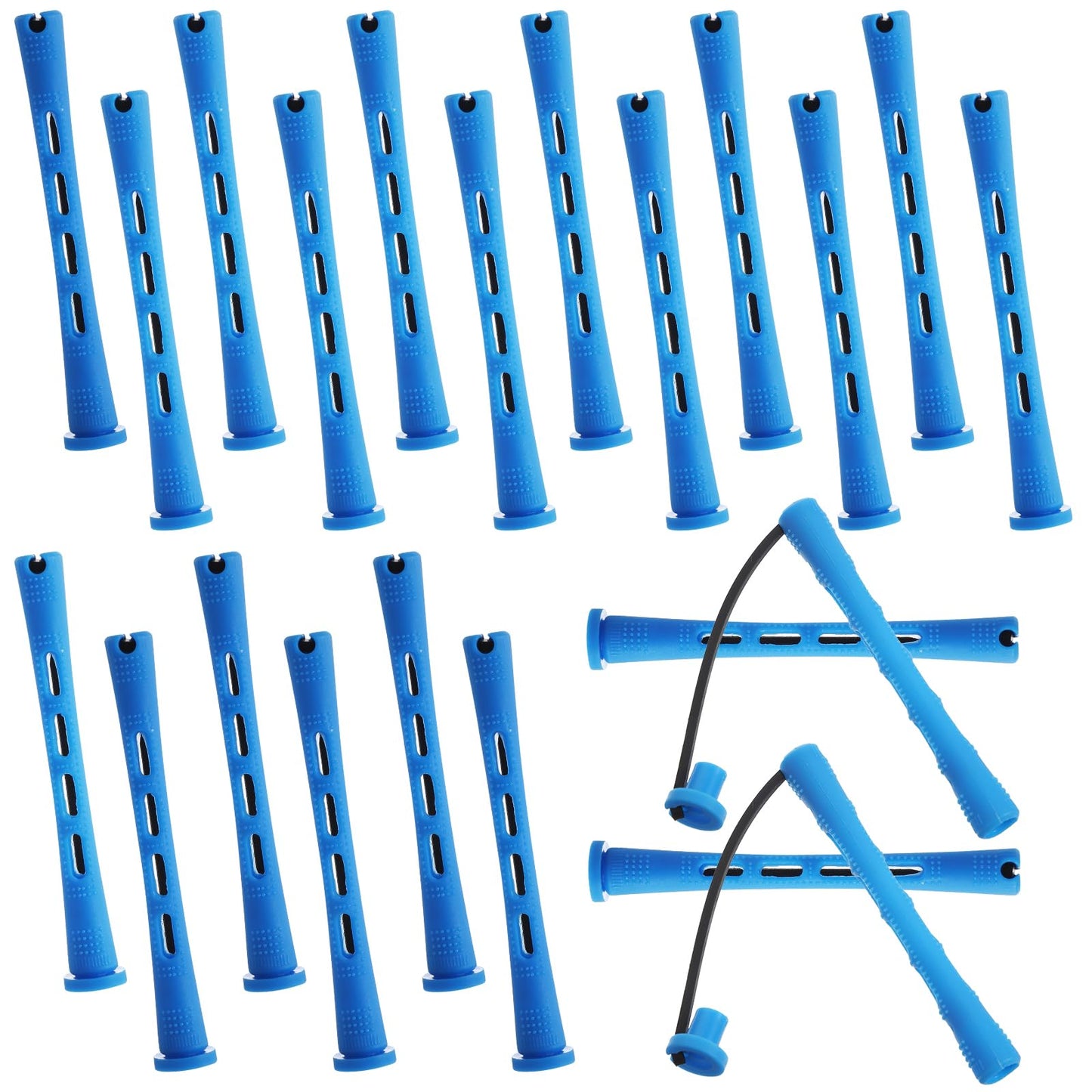 40 Pcs Perm Rods for Short Hair Small Plastic Cold Wave Rods Perming Rod Rollers Curling Rod Women Diy Hairdressing Tools Curlers for Long Short Natural Hair Hairdressing Tools(Blue)