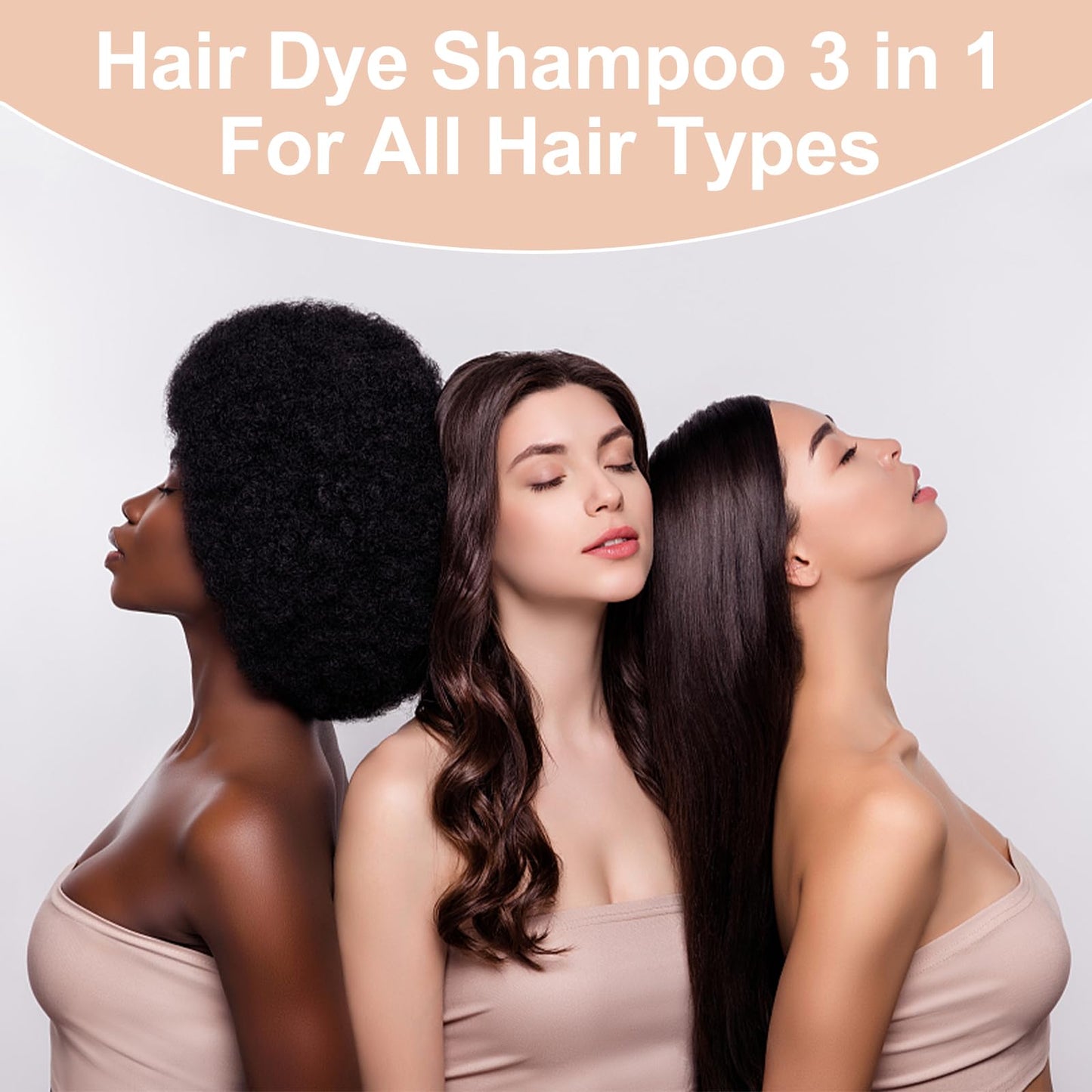 Blonde Brown Hair Dye, Hair Dye Shampoo for Men and Women, Hair Color Shampoo For Home Use, Shampoo Para Canas, Hair Dye Shampoo 3 in 1, 16.9 Fl Oz (Blonde Brown)