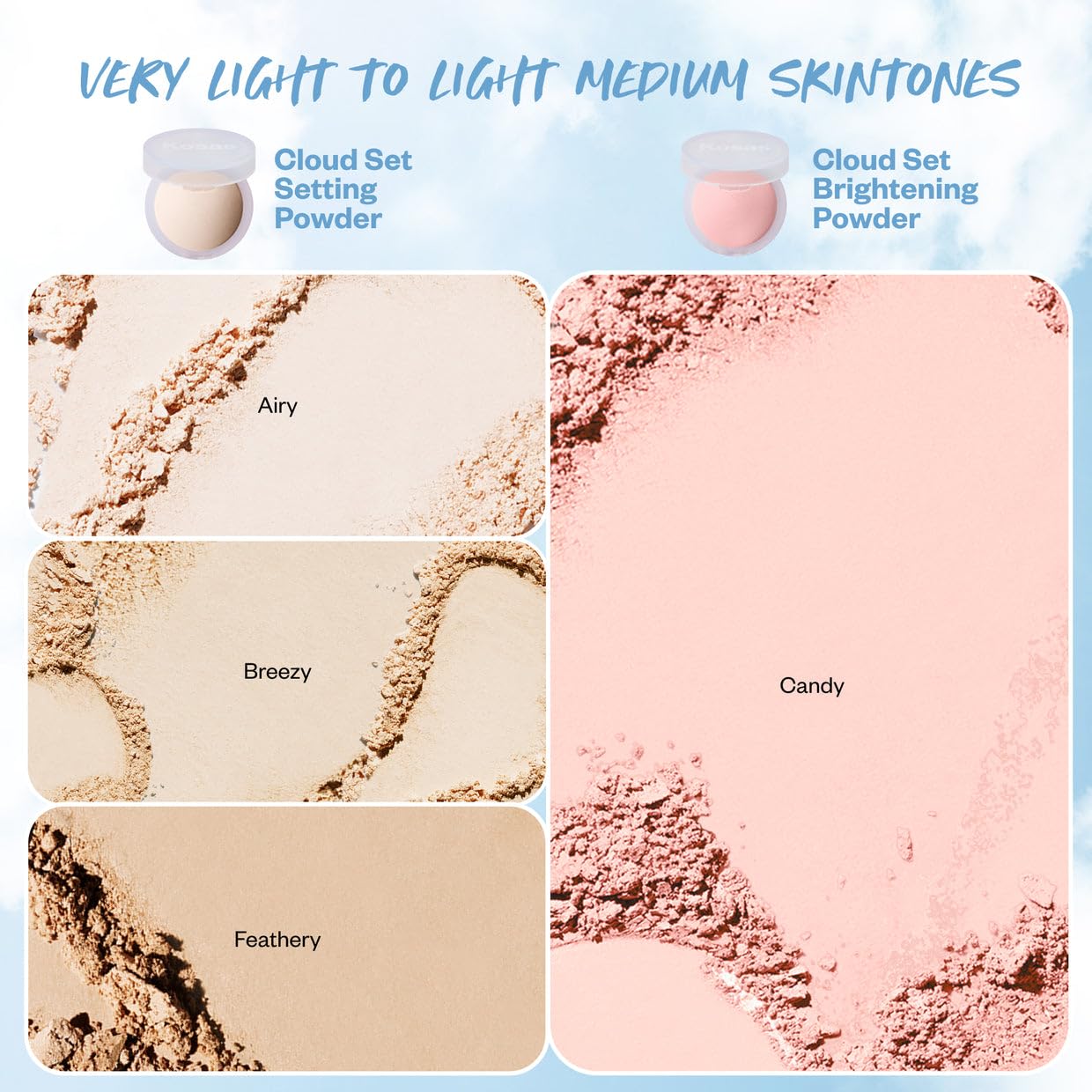 Kosas Brightening Baked Under Eye Setting Powder - Talc-Free Soft Focus Finish | Candy Color