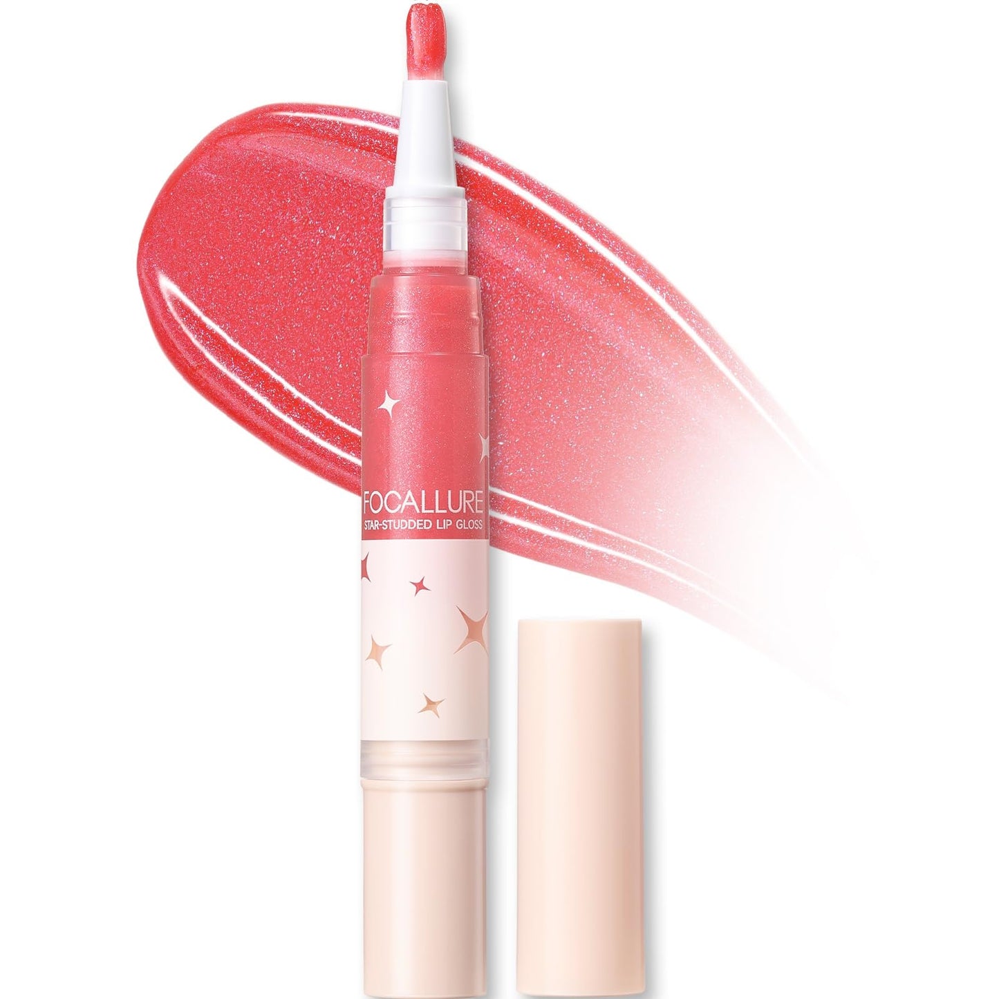 FOCALLURE Glitter Lip Gloss,High Shine Shimmer Lipstick,Long Lasting Plumping Lipgloss,Hydrating,Moisturizing,Non-Sticky and Lightweight Formula for Lip Color