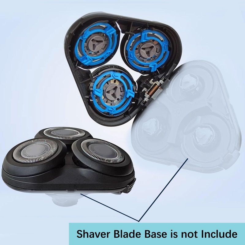 Gleway SH50 Whole Head Replacement Head Compatible with Philips Series 5000 Electric Shaver Complete Head for Razor Series S5000 Model ATXX, PTXX, S5xxx, PT8xx, PT7xx, AT8xx, AT7xx