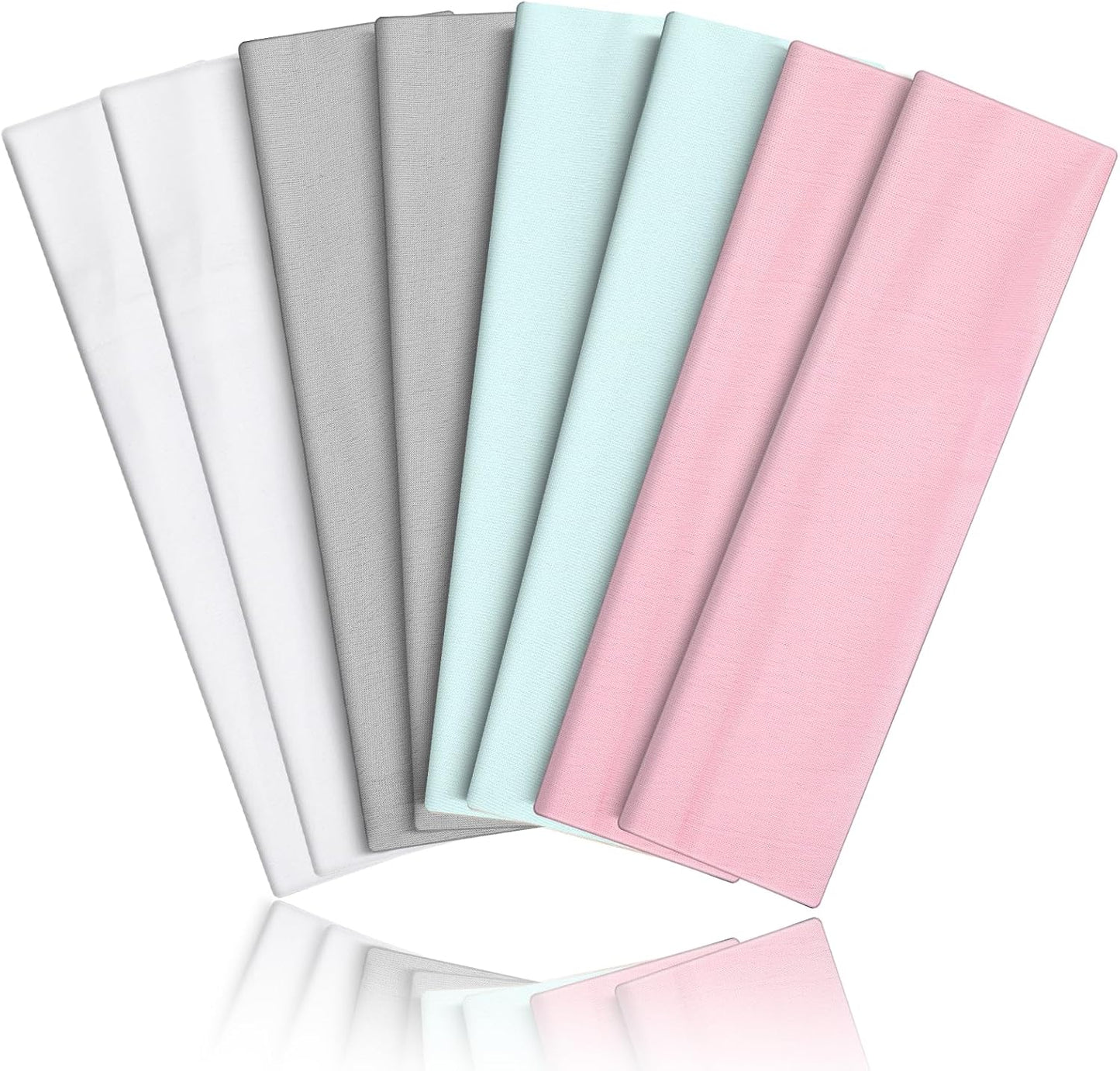 Non-Slip Sports Headbands - 8PCS Elastic Running Bands for Men & Women | Soft, Sweat-Absorbent Design