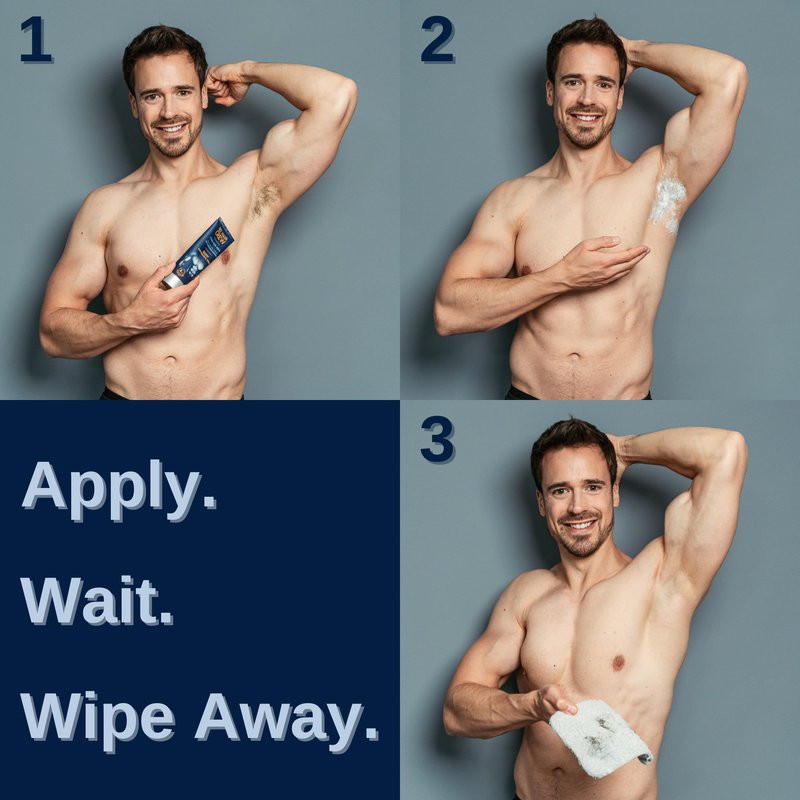 No Hair Crew | The Mega Bundle | Intimate and Body Hair Removal Creams with Intimate Dry & Fresh Powder | Made for Men