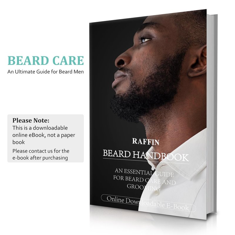 RAFFIN Beard Growth Kit, Beard Growth Oil (2Oz) w/3 X Thickening Biotin & Castor Oil for Spot/Patchy Beard, Achieve Fuller, Thicker, Healthier Beard, Birthday Gifts for Men Him Boyfriend Husband Dad
