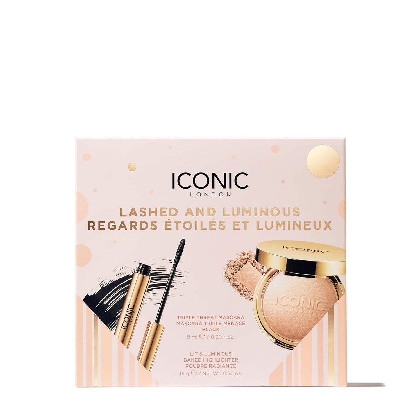 ICONIC LONDON Makeup Set - Natural Glow & Radiant Highlight | Travel-Friendly, Vegan Formula
