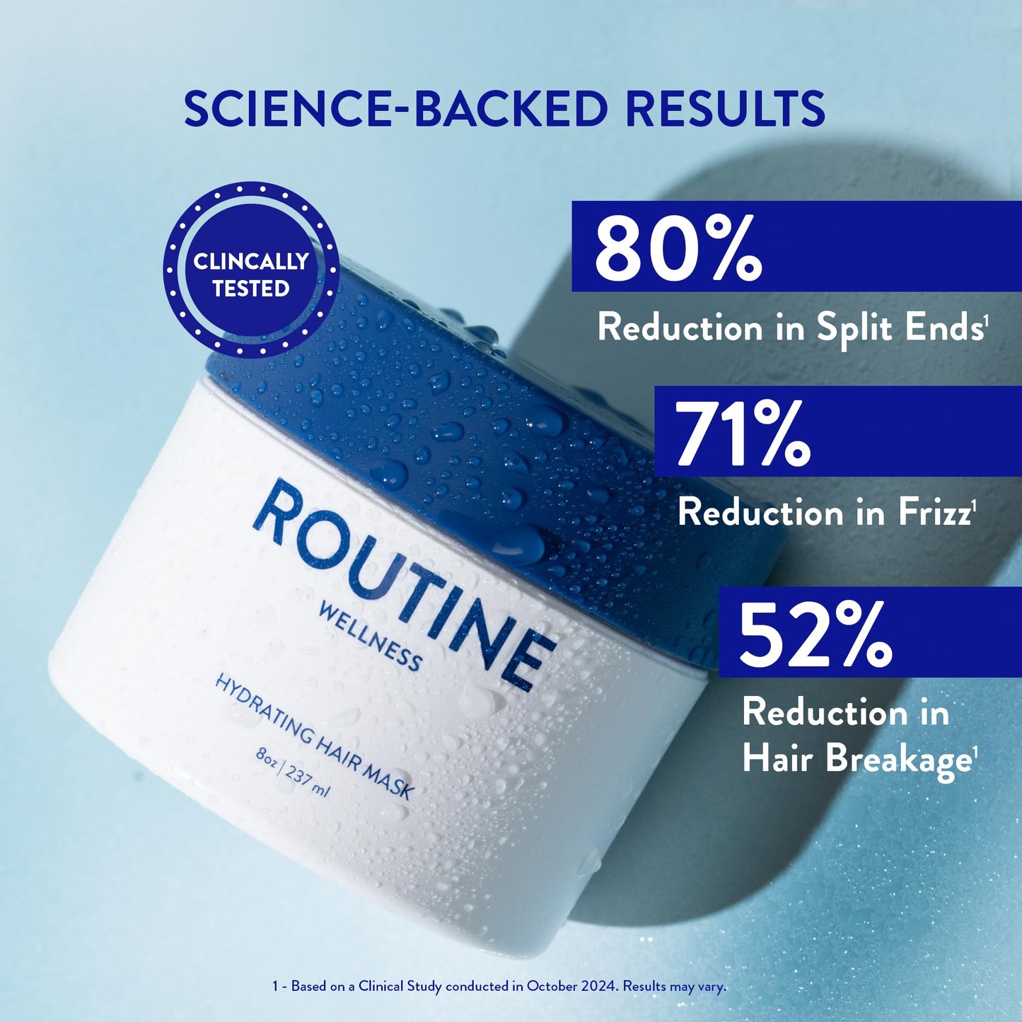 Routine Wellness Hydrating & Conditioning Hair Mask, 8oz, Coconut & Vanilla