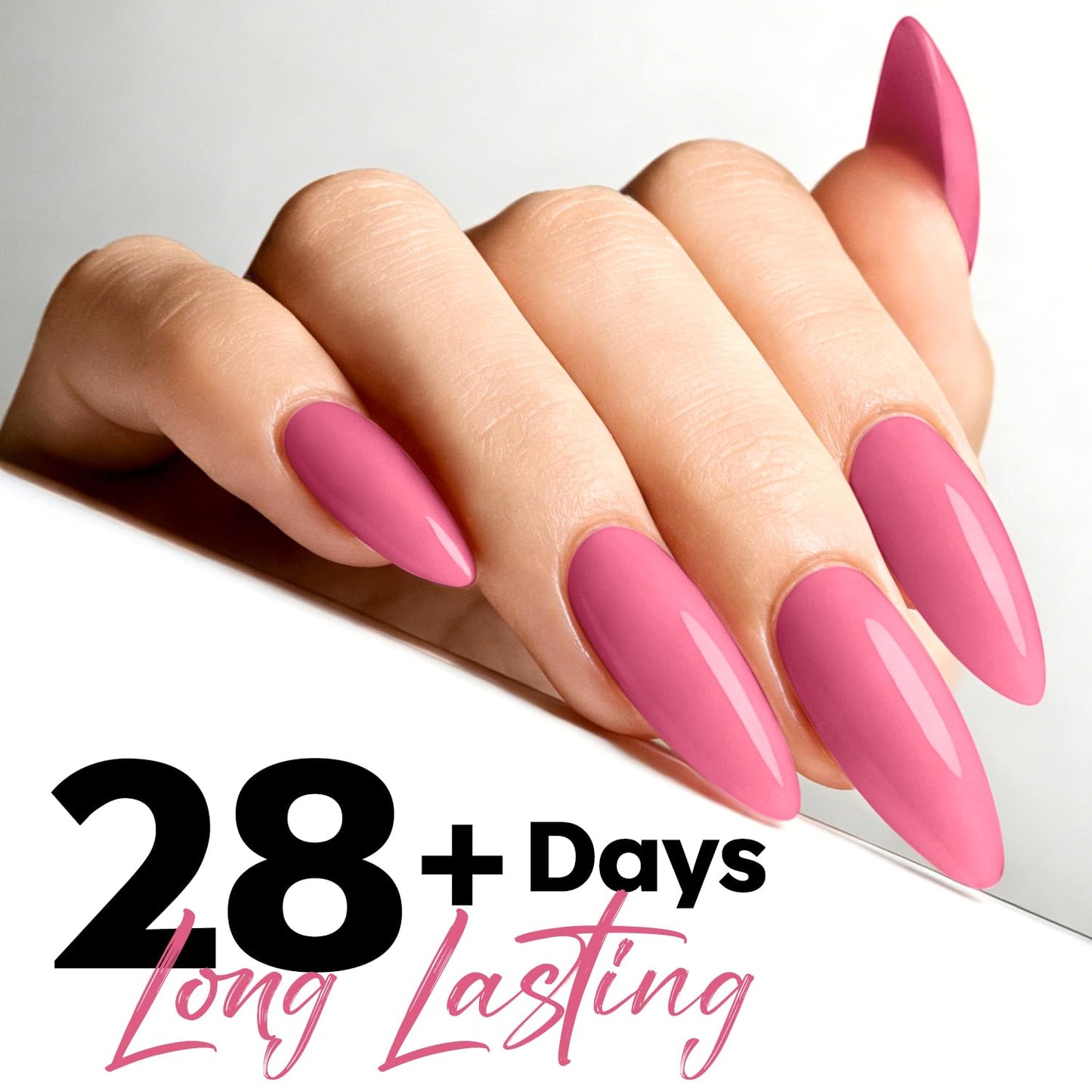 Smokey Pink Gel Nail Polish - Morandi Soak Off LED Formula | 15ML for DIY Nail Art