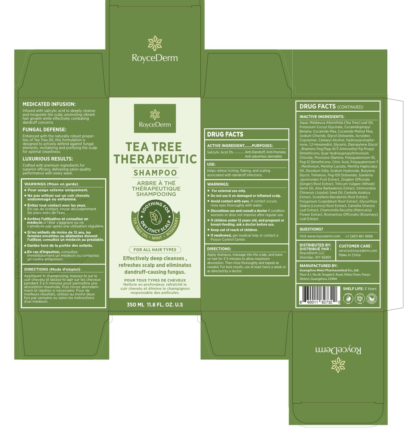 Tea Tree Antifungal Shampoo & Conditioner - Complete Scalp Care for Folliculitis, Dry & Itchy Scalp | Paraben & Sulfate Free