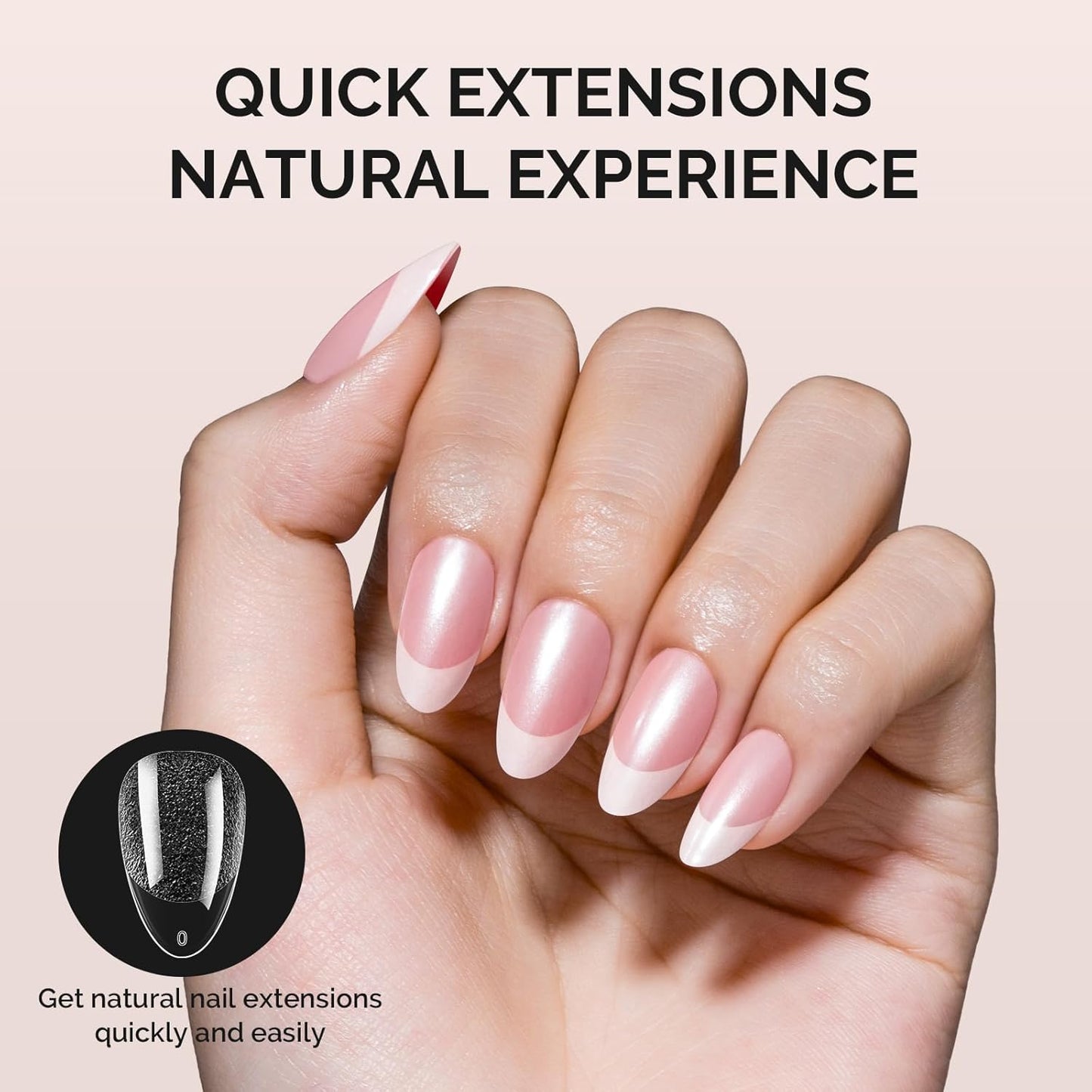 Short Almond X Nail Tips - 300 Pcs Clear Acrylic Half Matte Full Cover Press-On Nails for DIY & Salon Use | 15 Sizes