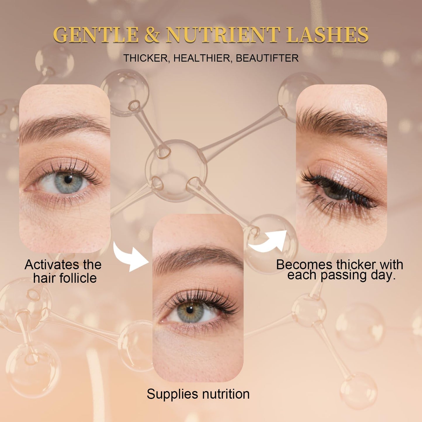 Eyelash Growth Serum - Premium Lash Enhancer for Longer, Fuller Lashes | 5 mL Advanced Formula