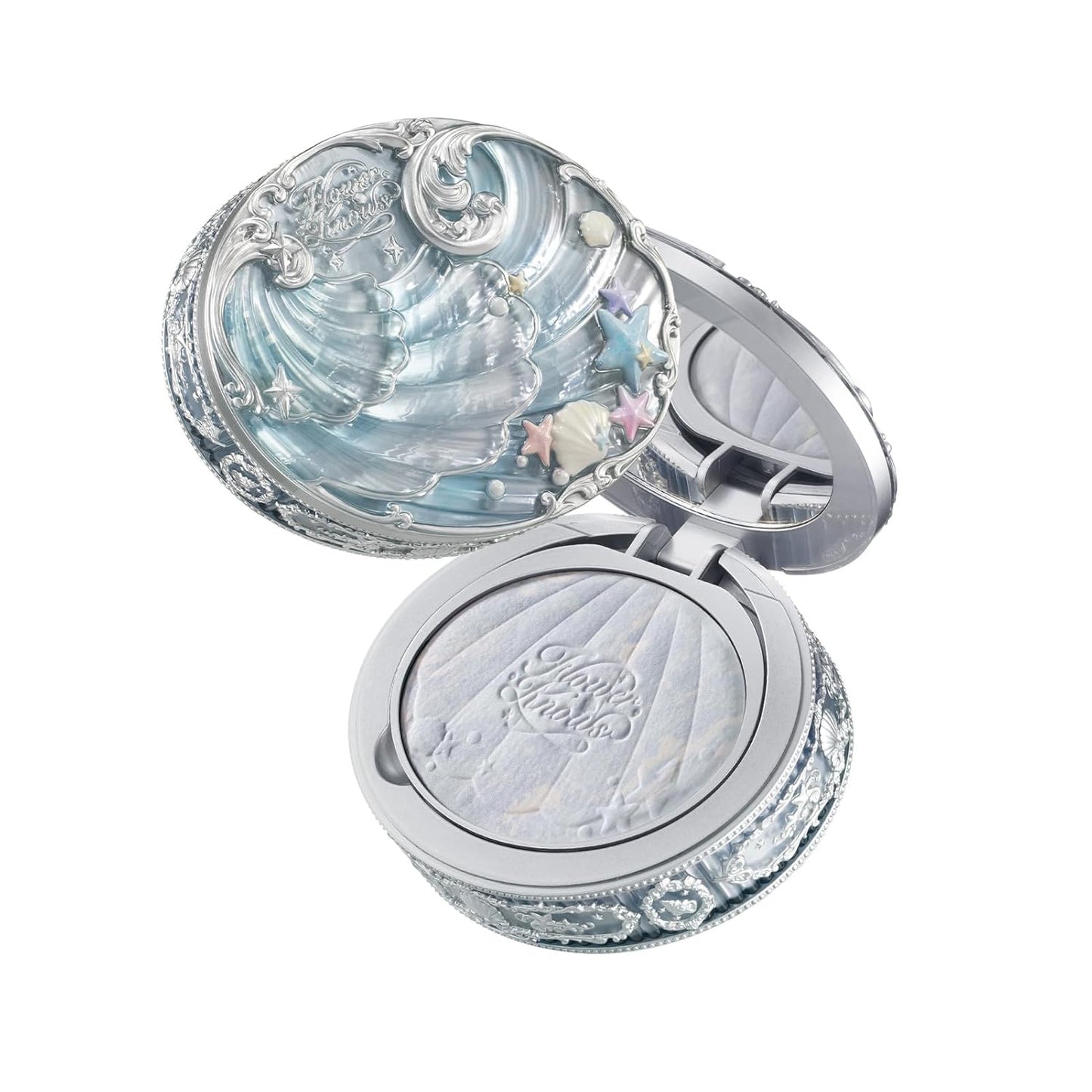 Baked Setting Powder Compact - Smooth Translucent Oil-Control & Pore Blurring | 0.32 Oz (Cloudy Blue)