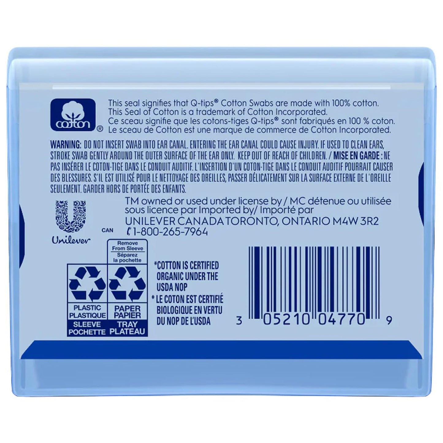 Organic Cotton Swabs - Travel-Size 10-Pack | Eco-Friendly Household Essentials, Beauty Care
