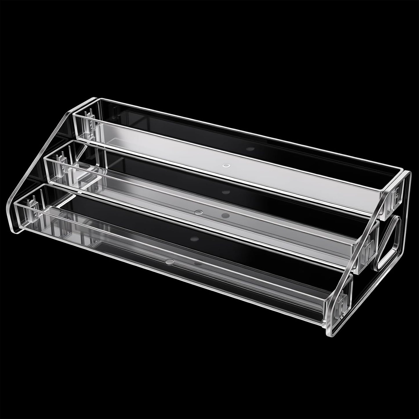 3 Layer Nail Polish Organizer - Clear Multi-Tier Display Stand for Nail Polish, Eyeglasses, Makeup & More