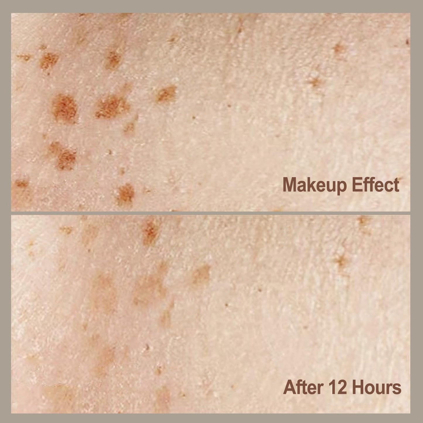 Freckle Stamp Natural Like Freckle Pen Makeup Fake Freckles Cushion Waterproof Long Lasting Quick Dry, Get Sun-kissed Stars Makeup Freckle in One Press, Chestnut, 15g