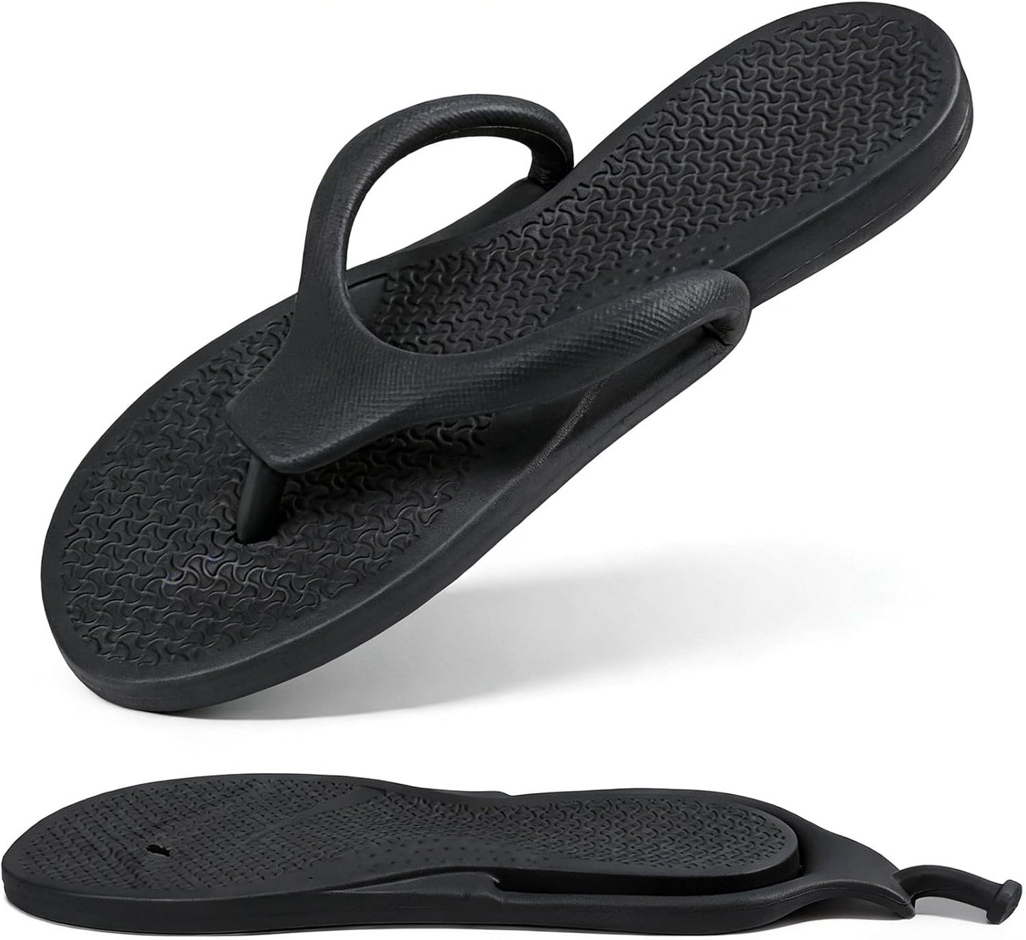 Flip Flops for Women & Men - Lightweight Non-Slip Shower Shoes | Foldable Quick-Dry Travel Slippers for Summer Beach