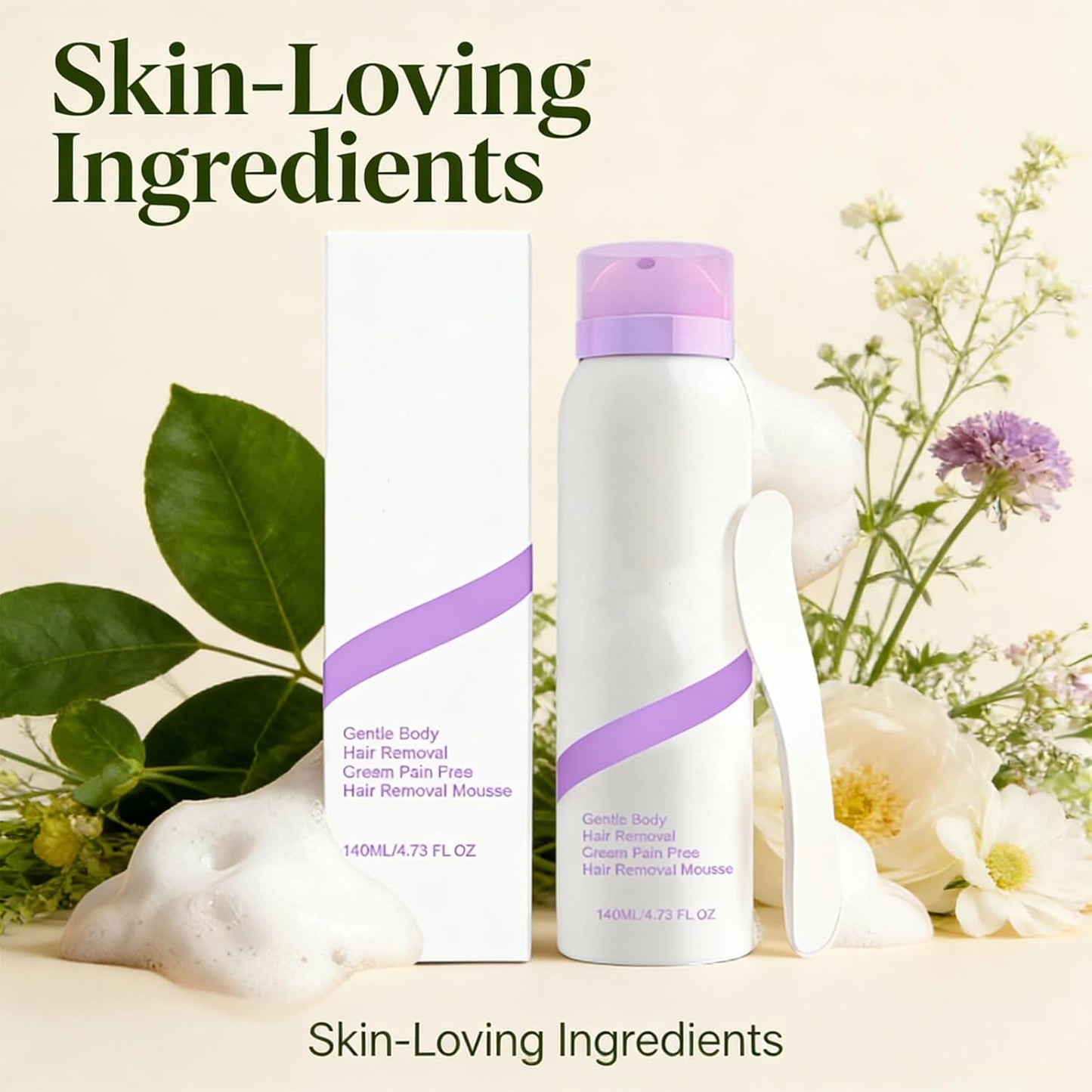 Pain-Free Hair Removal Spray - Gentle Formula for All Skin Types | Unisex Use