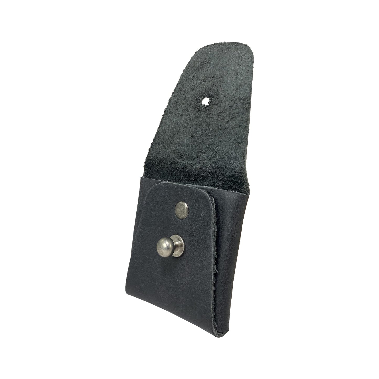 Hide & Drink, Leather Minimalist Coin Pouch, EarPods Case, SD Card Holder, Wallet and Cash Organizer, Handmade Includes 101 Year Warranty (Charcoal Black)