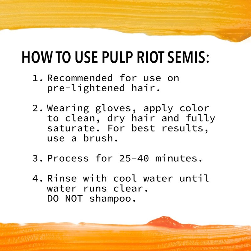 Pulp Riot Semi-Permanent Hair Color - Long-Lasting Vibrancy, Vegan Formula | 4oz Tube