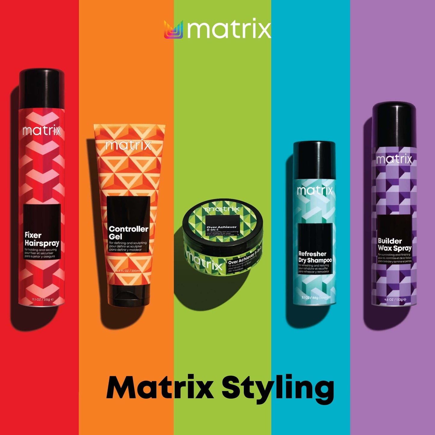 Matrix Styling Builder Wax Spray, Texture Wax Hairspray - Adds Texture & Body With Medium Control and Satin Matte Finish, For All Hair Types, Vegan, 4.6 Oz