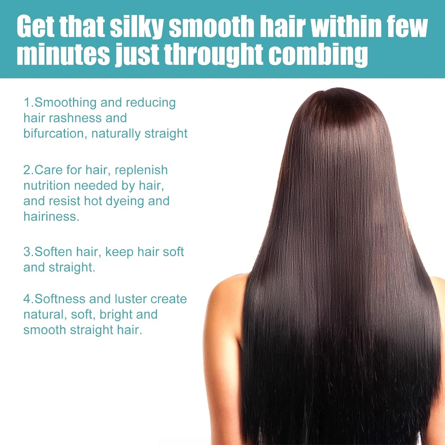 Silk & Gloss Protein Hair Straightening Cream - 2PCS for Curly Hair Care