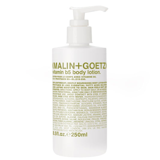 MALIN+GOETZ Vitamin B5 Body Lotion, Lightweight Daily Moisturizer with Avocado & Grapeseed Oils, Hydrating, Nourishing, Long-Lasting & Bergamot Scented, Vegan, Cruelty-Free