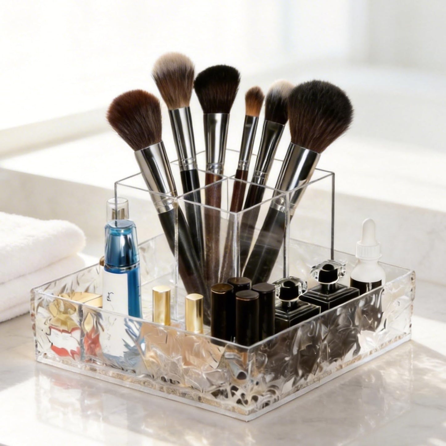 360° Rotating Makeup Organizer - Lazy Susan Vanity & Countertop Storage for Skincare, Perfume, Lipstick | Perfect for Dresser & Cabinet