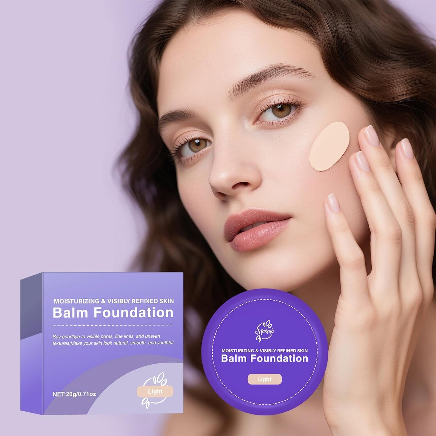 Bounce Balm Foundation - Age-Defying Hydrating Formula for Mature Skin | Buildable Coverage, Blurs Fine Lines, Satin Finish (Light)