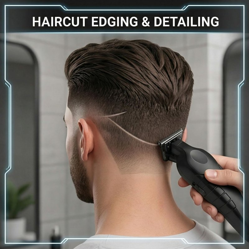 Hair Clipper Beard Trimmer for Men, Cordless Professional Barber Hair Cutting Trimming kit,USB Rechargeable
