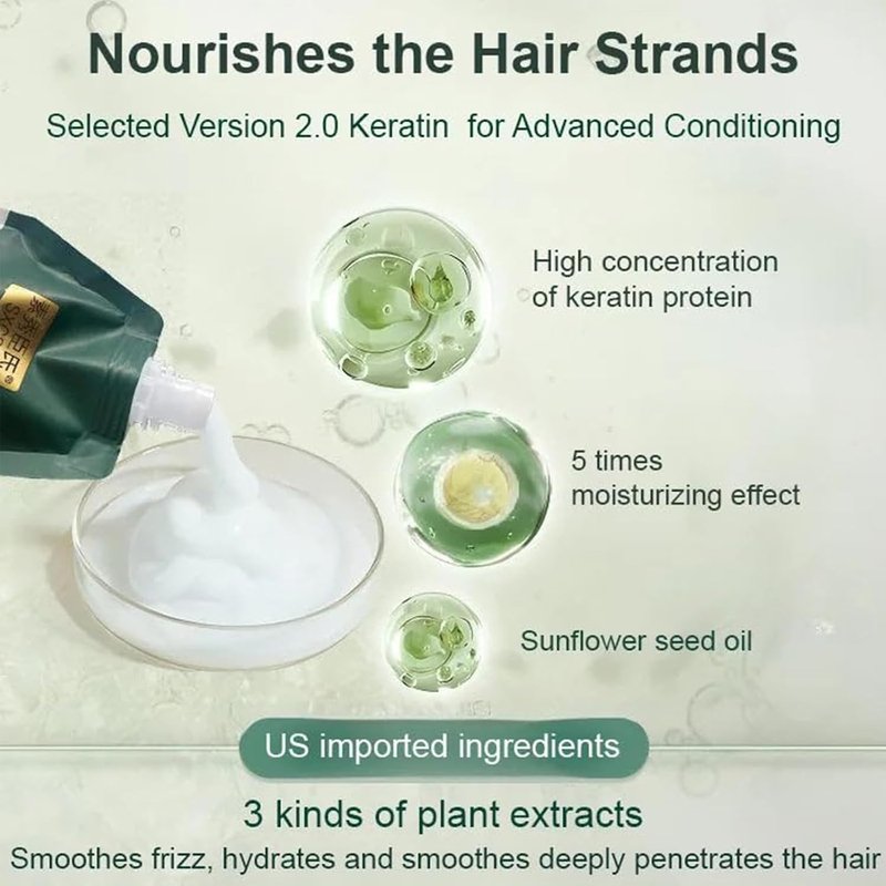 Polypeptide Keratin Hair Mask - Deep Conditioning Treatment for Damaged Hair | Hydrating & Repairing (1 PC)