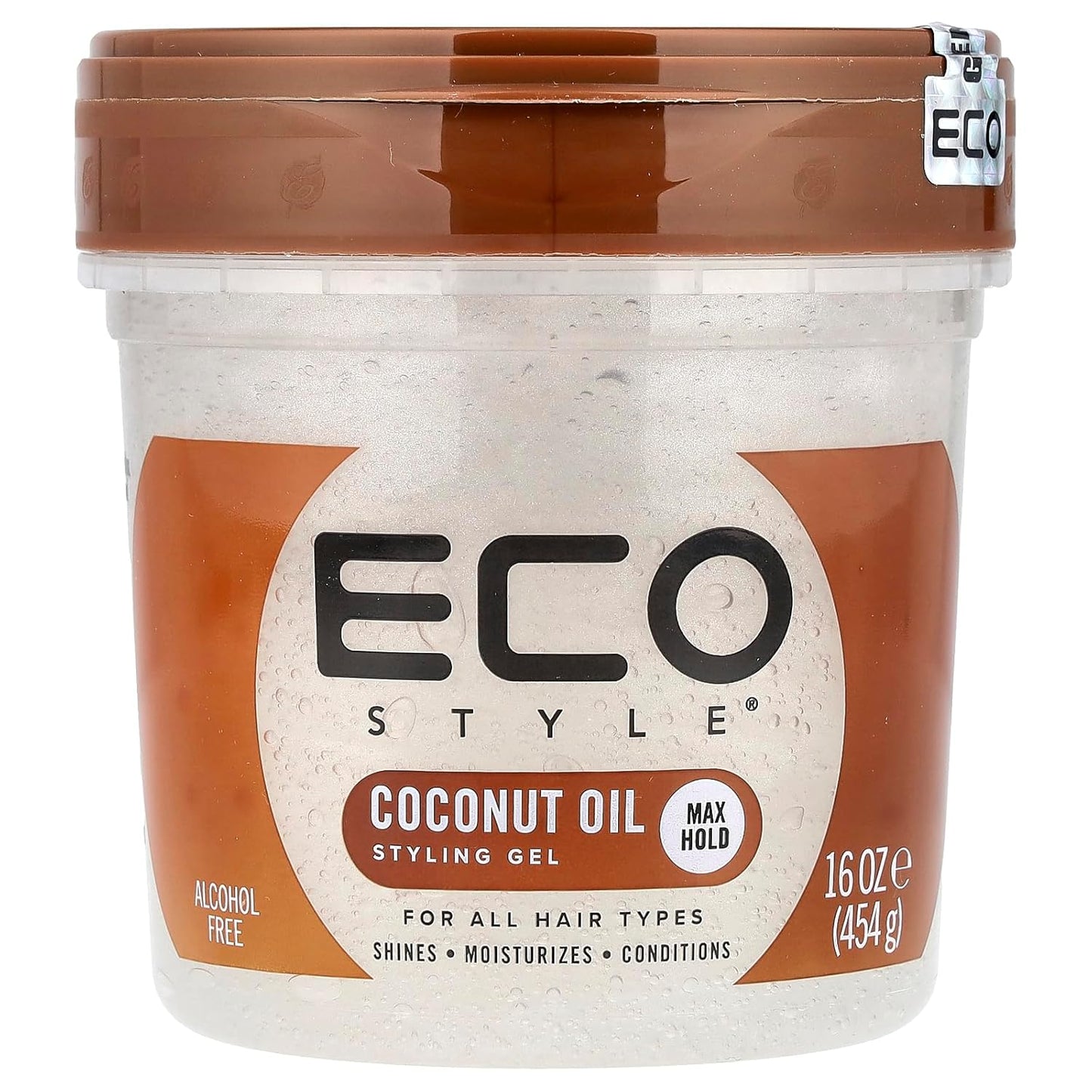 Coconut Oil Styling Gel - Weightless Hold & Moisturizing Shine for All Hair Types | 8 oz