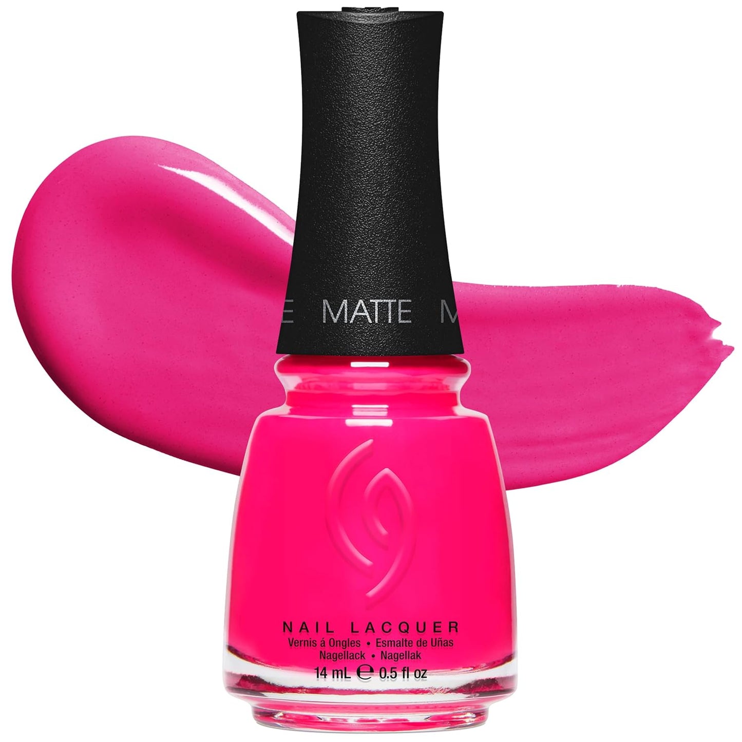 China Glaze Nail Lacquer - Moment in the Sunset Coral Pink Polish | Quick Dry, Chip Resistant, Shimmer Finish, 0.5 fl oz