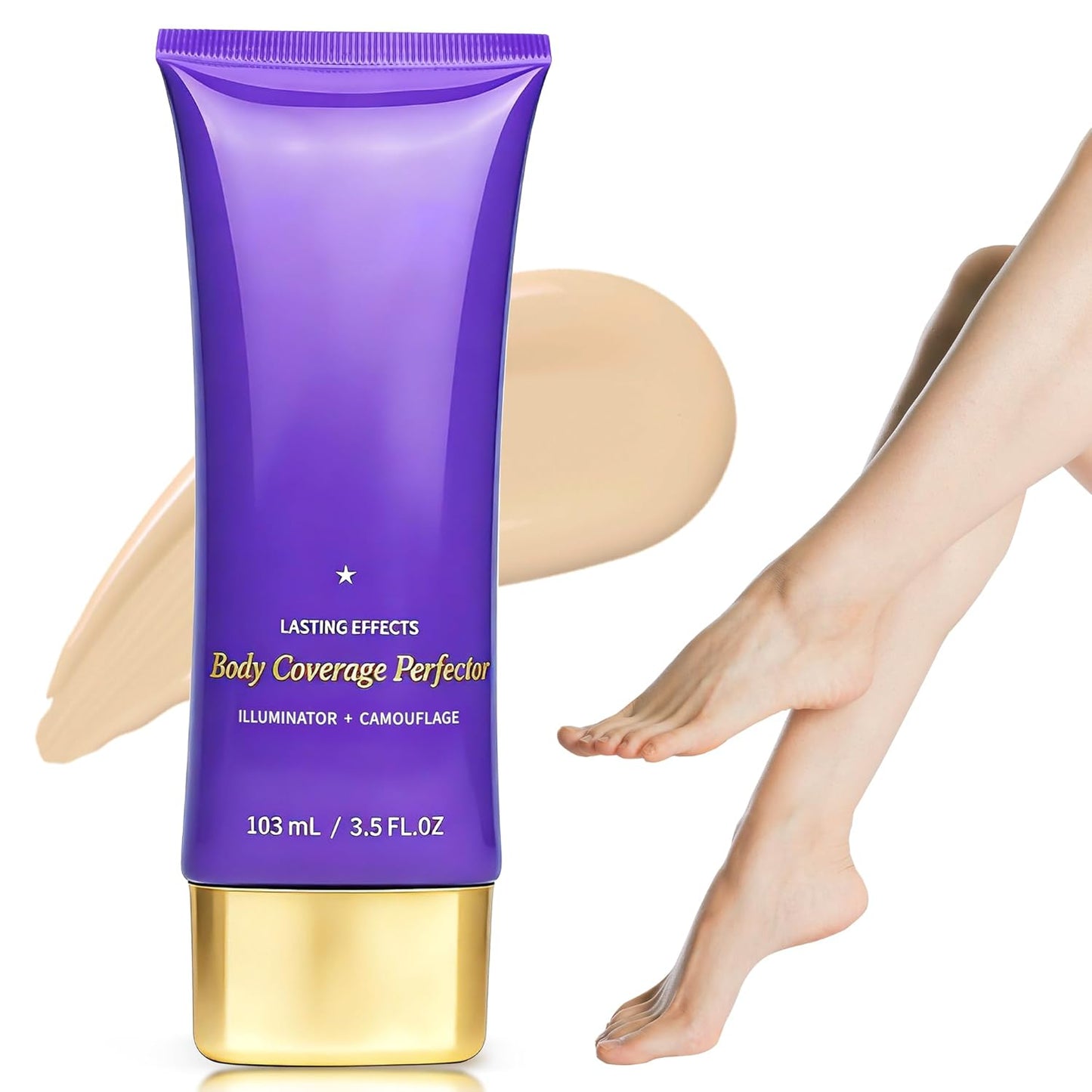 Tattoo Cover Up Makeup - Waterproof Body Concealer for Scars & Bruises | Long-Lasting 3.5oz in Bronze Radiance