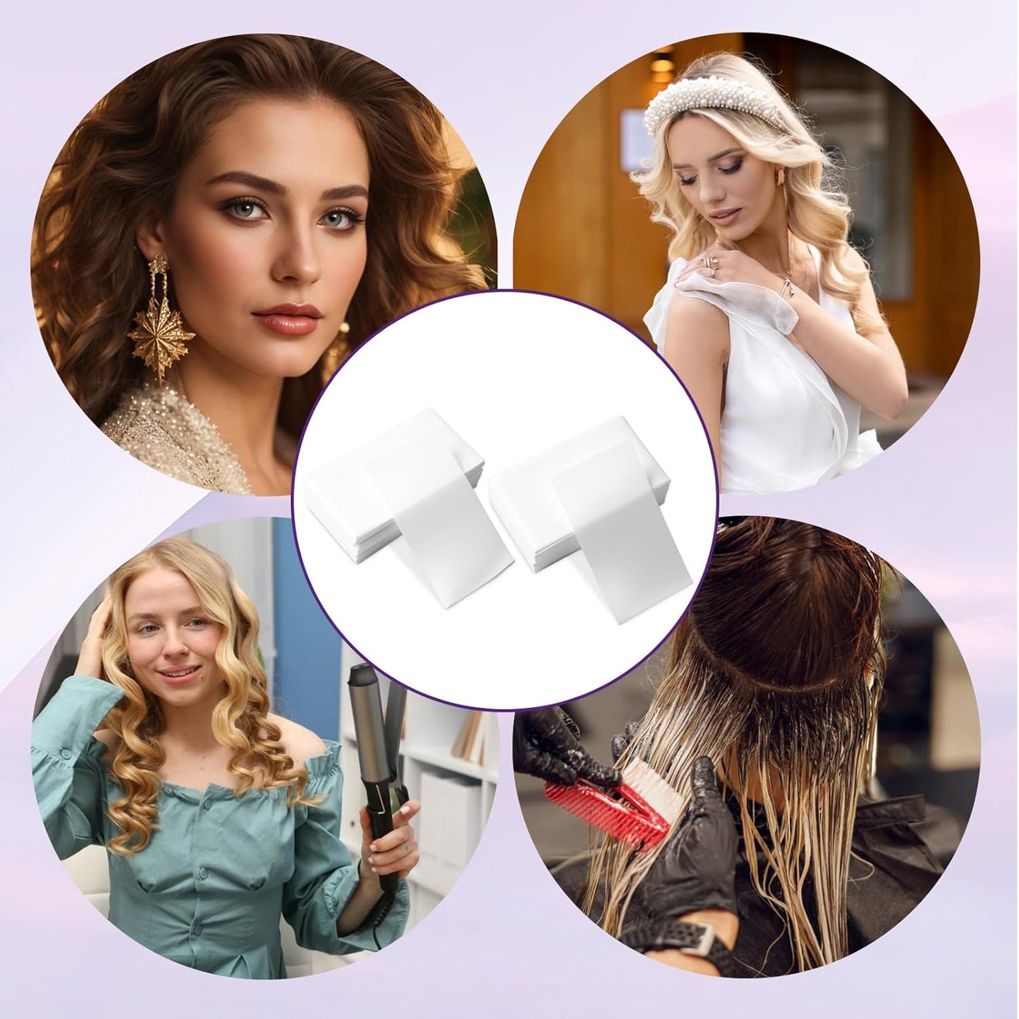 Disposable Salon Perm Paper - 200PCS Heat-Resistant Ultra-Thin Mesh for Fine Hair | 2 Sizes Available