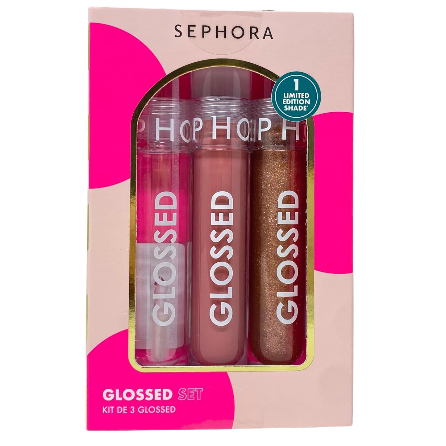 Glossed Lip Gloss Trio Gift Set - 3 x 5 mL | Plumping Formula in 01 Boss, 100 Busy, 165 Iconic