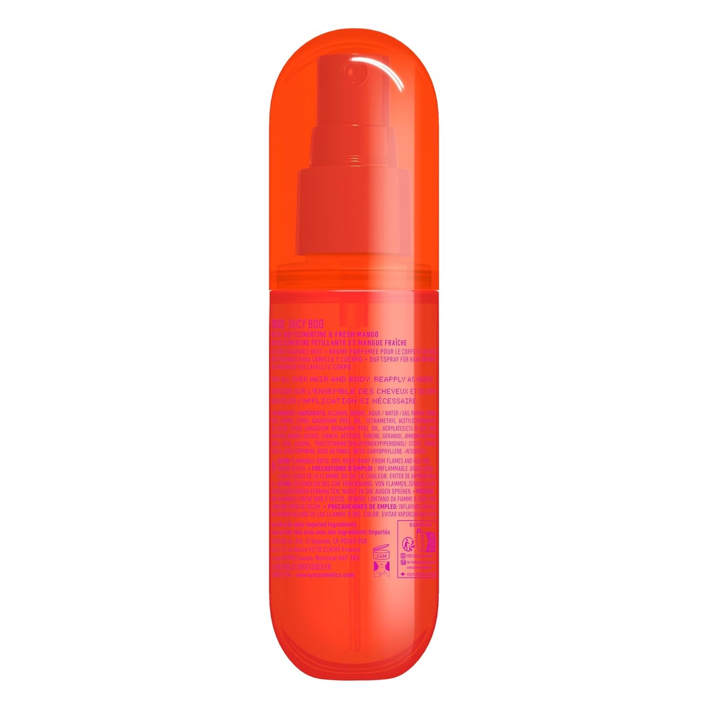 NYX Fat Oil Fragrance Mist | Juicy Boo Citrus Scented Hair & Body Spray, Vegan, 2.7 fl oz
