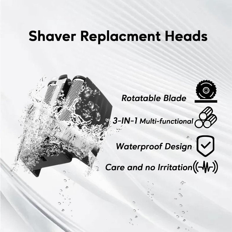 Replacement Shaver Foil Compatible with Remington Electric Shaver TITANIUM-X Flex & Pivot Foil and Cutter for F5800 & F7800, Replacement Heads Fit for Remington F4900, F5800 and F7800 (3 Pcs)