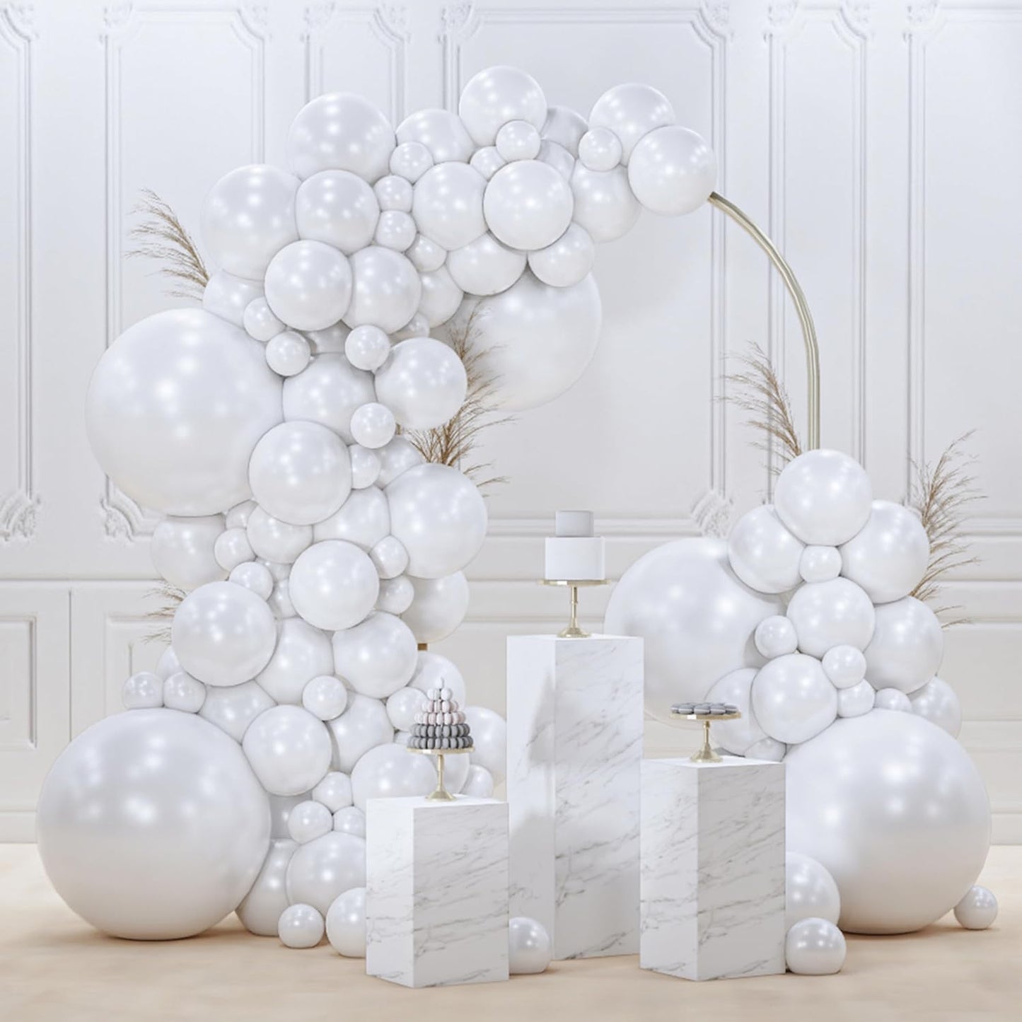 Black Balloon Arch Kit - 140 Pcs in 5-18 Inch Sizes for Baby Showers, Birthdays & Anniversaries | Elegant Black Decor