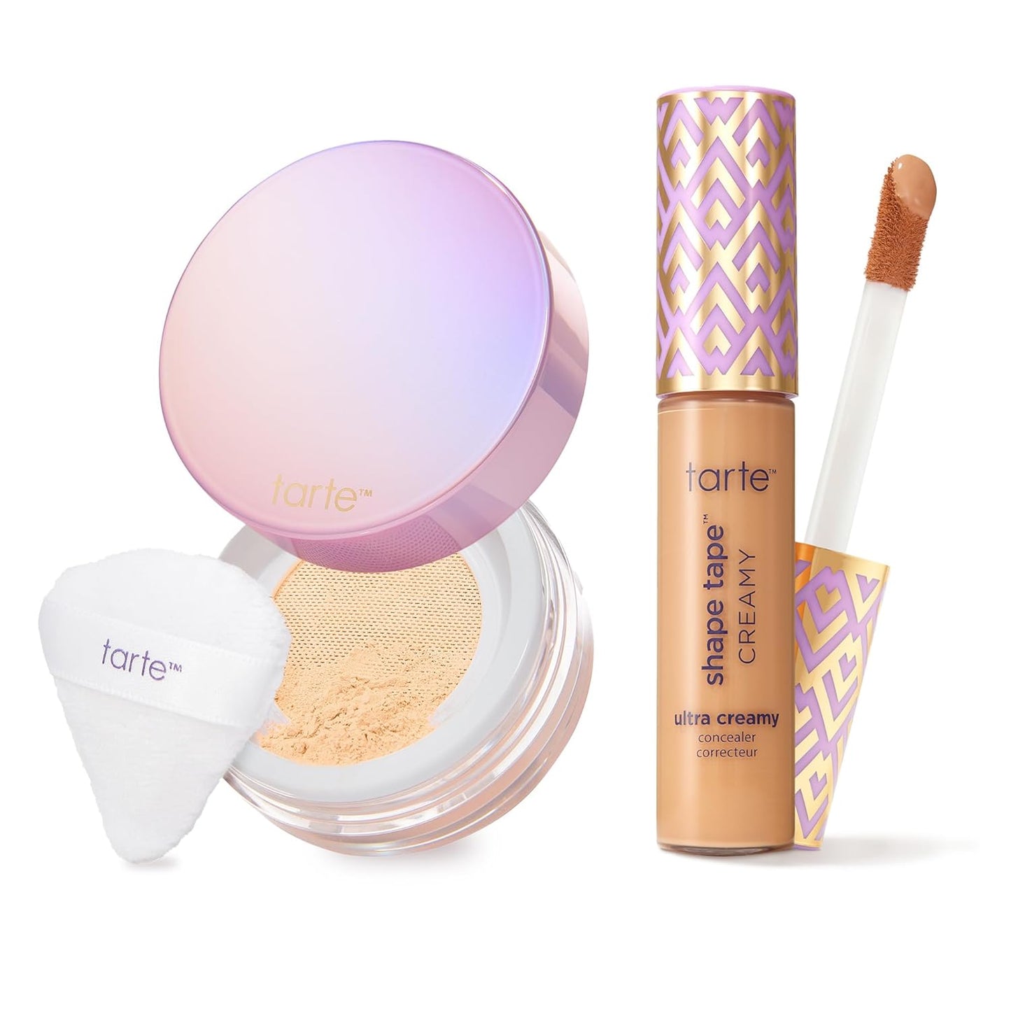 Tarte Shape Tape Concealer & Creaseless Setting Powder | Full Coverage, Long-Lasting Formula