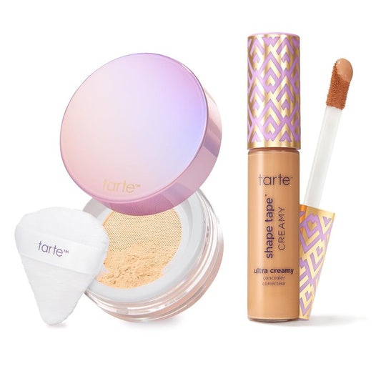 Tarte Shape Tape Concealer & Creaseless Setting Powder | Full Coverage, Long-Lasting Formula