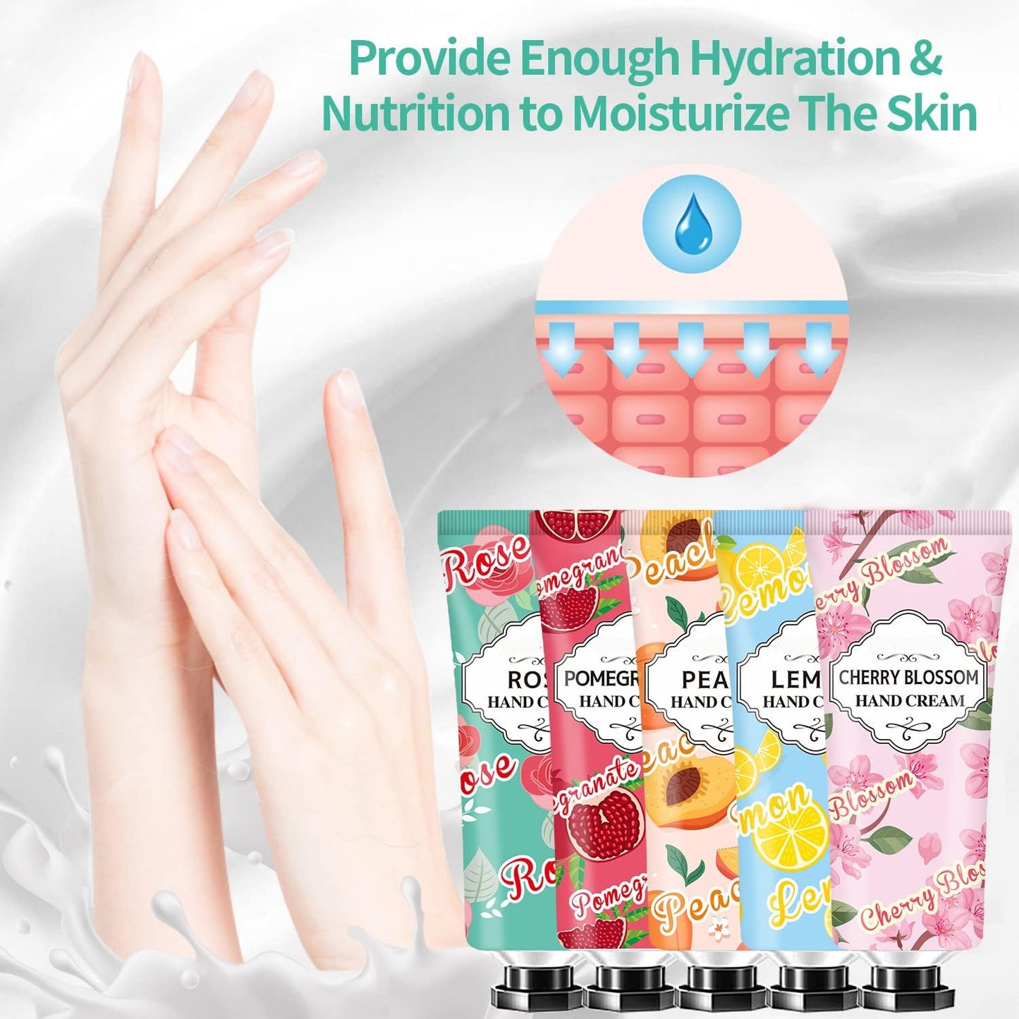 Hand Cream Bulk Set - 38 Pack Moisturizing Lotion for Dry Cracked Hands | Perfect Easter, Mother's Day & Teacher Appreciation Gifts