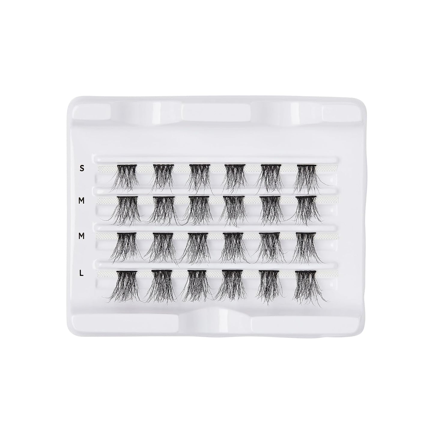 KISS Falscara False Eyelashes Multipack - Faux Mink Wisps, 12-16mm, 24 Reusable Lash Clusters, Easy to Apply