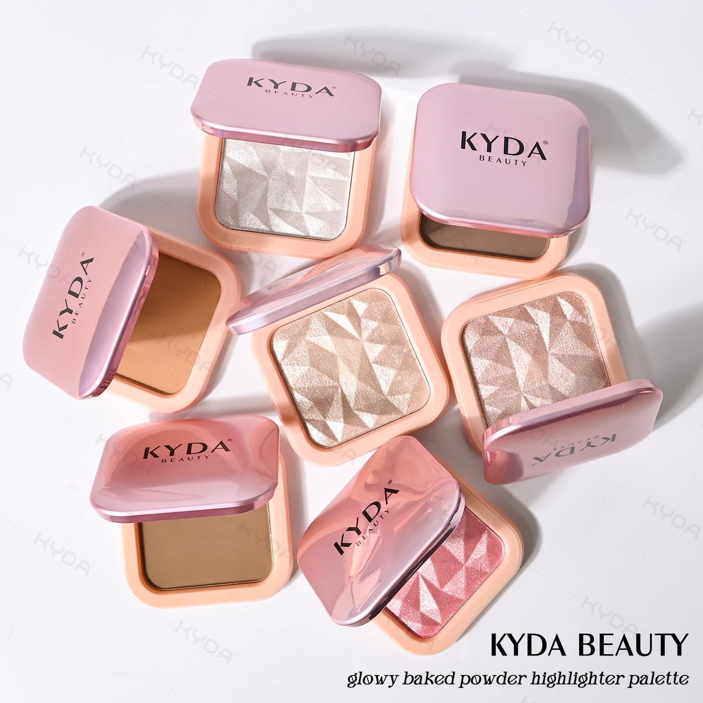KYDA Cool Tone Contour Palette, Buildable Matte Face Contour Pressed Powder, Ultra-fine Lightweight Blendable Formula, Multiuse Baked Bronzer Makeup-COOL TONED