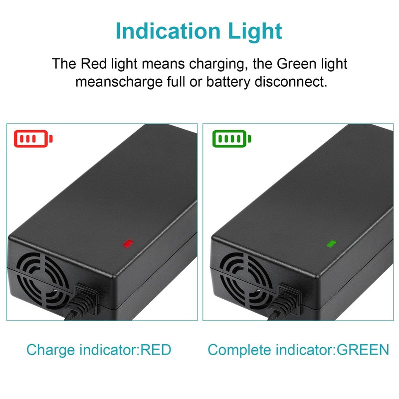 54.6V 2A Electric Charger for 48v Fast and Safe Charging of 13S Li-ion Battery