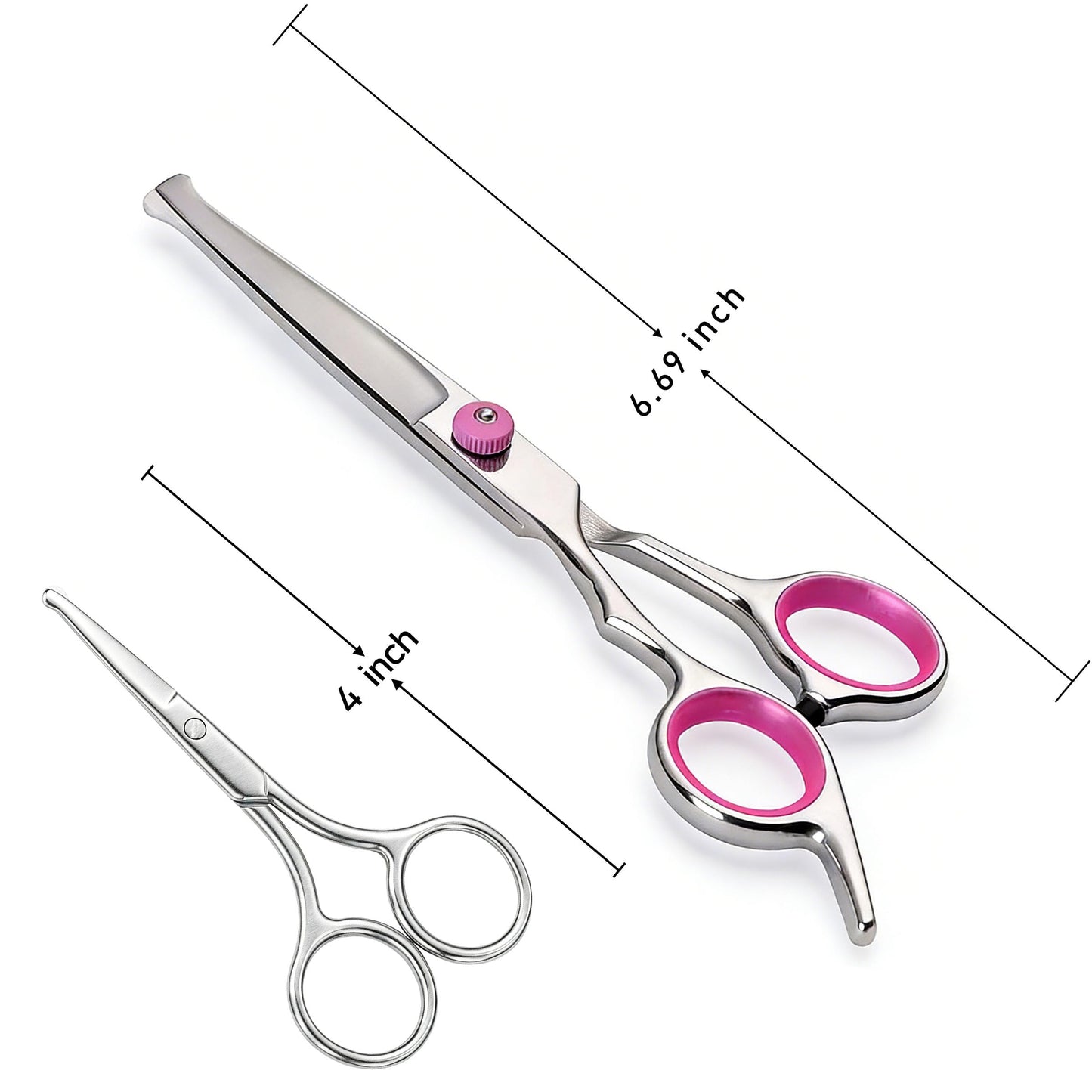 XTSWFC Pubic hair scissors for women, Round-Tip Scissors & Bikini Trimmer Safety Groomer For Sensitive Areas, Stainless Steel trimming scissors for pubic hair, Ergonomic Grip