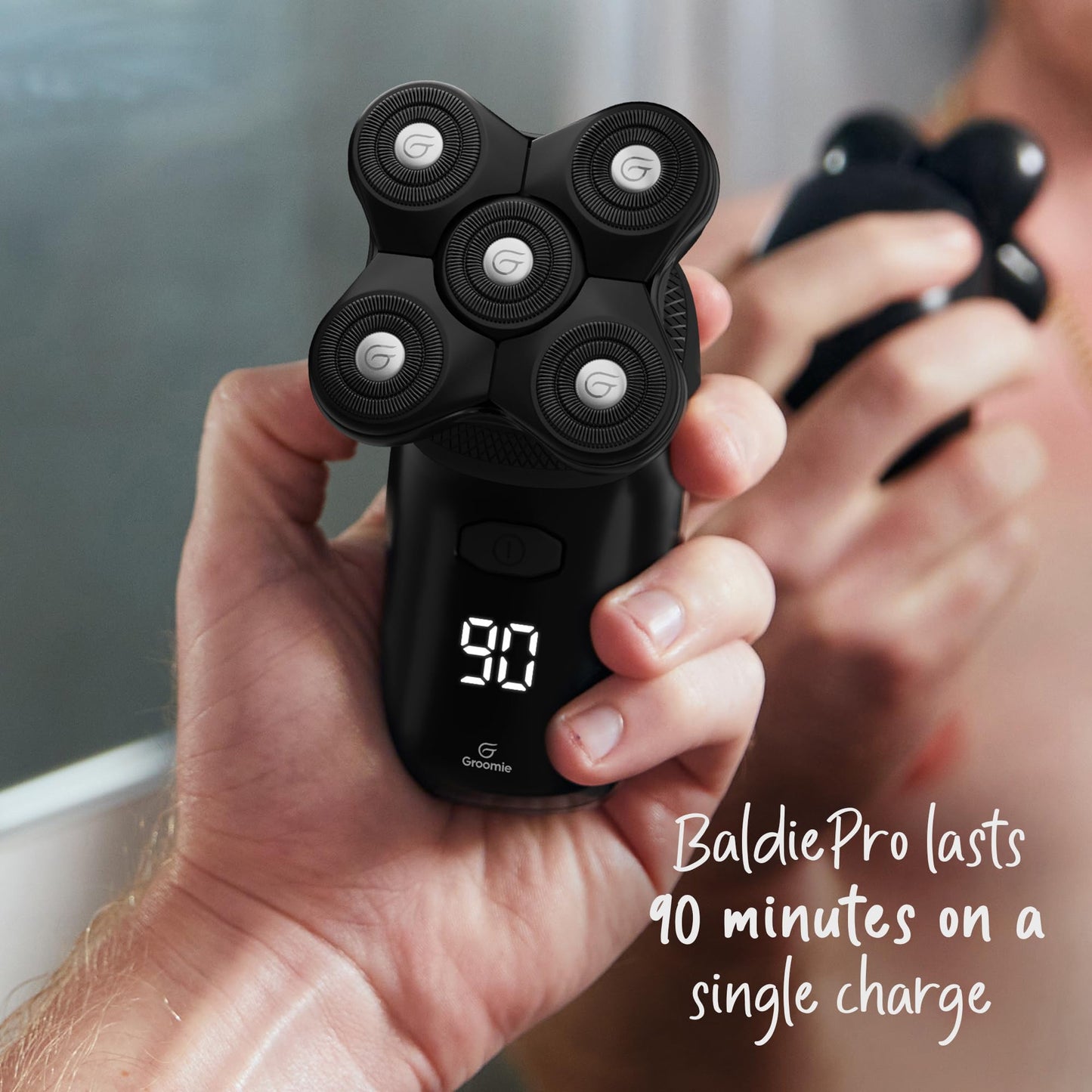 Groomie Charging Dock for BaldiePro Electric Head Shaver - Sleek Portable Charging Stand for Your Trimmer & Electric Hair Rotary Shaver - Mens Grooming Accessories